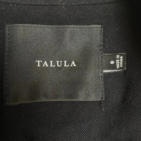 Talula Black Loose Fit Cardigan Blazer Size  6 - Picture 6 of 8